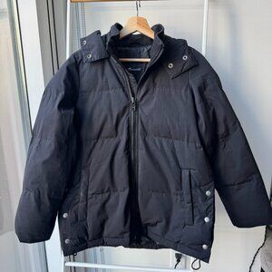 Madewell Quilted Puffer Parka (Black)